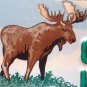 Wildlife MOOSE license plate Wild Animal Nature National Park Elk Orignal Élan