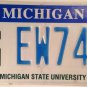 MICHIGAN STATE UNIVERSITY SPARTANS license plate College MSU NCAA March Sparty