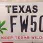 Keep TEXAS WILD license plate Flora Botanical Environment Flowers plants Nature