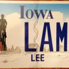 Iowa SHARE ROAD license plate Bike Bicycle Cycling Jog Biker Runner Motorcycle