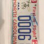 Carolina PRINCE HALL FREE MASON license plate single Digit 6 PHA Shriner Lodge