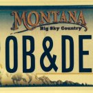 MT vanity ROB & DEB license plate Debra Debbie Deborah Robert Bob Bobby Robby