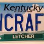 Vanity WITCHCRAFT license plate Magic Magical Wizard Witch Spell Evil Devil Heal