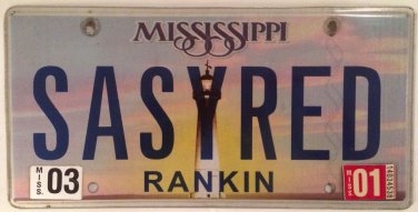 Vanity SASSY RED license plate Ferrari color car Ford Chevy Buick Dodge BMW Audi