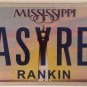 Vanity SASSY RED license plate Ferrari color car Ford Chevy Buick Dodge BMW Audi