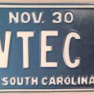 Vanity TV TECHNICIAN license plate TELEVISION Camera Video Broadcast Production