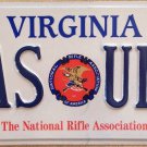 NRA NATIONAL RIFLE vanity CASULL license plate Deer Hunt Gun Firearm Rifle Arms