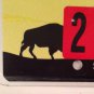 WILD BUFFALO license plate Sunset National Park BBP 228 Wildlife Red Cross
