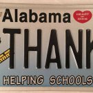VANITY THANK U FOR TEACHER license plate Educator Professor Schoolmaster School