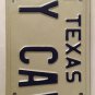 Vanity MY MAN CAVE license plate Media Room Home Basement Space Manly Den TV Fun