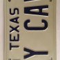 Vanity MY MAN CAVE license plate Media Room Home Basement Space Manly Den TV Fun
