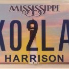 Mississippi vanity KOALA license plate Wildlife Wild Australia endangered Animal