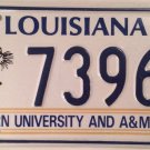 Louisiana SOUTHERN UNIVERSITY A&M College license plate Lady Jaguars NCAA Jaguar