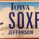 Vanity SOX FAN license plate Red Boston White Chicago MLB Baseball World Series