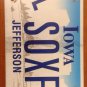 Vanity SOX FAN license plate Red Boston White Chicago MLB Baseball World Series
