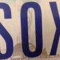 Vanity SOX FAN license plate Red Boston White Chicago MLB Baseball World Series