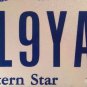 ORDER OF EASTERN STAR license plate Prince Hall Lodge Freemason Free Mason PHA