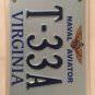 Aviation vanity LOCKHEED T-33A Shooting Star license plate Aircraft Jet T-bird