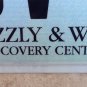 YELLOWSTONE WILDLIFE PARK GRIZZLY WOLF Center license plate Bear National Animal