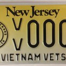 New Jersey VIETNAM VETERANS license plate VVA War Hanoi NJ vet