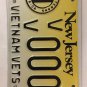 New Jersey VIETNAM VETERANS license plate VVA War Hanoi NJ vet