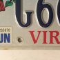 Rare HANDICAP WILDLIFE CARDINAL license plate Wheelchair Triple 6 666 repeating