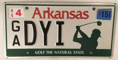 GOLF license plate Golfing Golfer Tee Club Course Alotian Chenal Diamante Hole