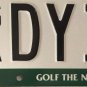 GOLF license plate Golfing Golfer Tee Club Course Alotian Chenal Diamante Hole