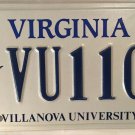 PA VILLANOVA UNIVERSITY WILDCATS license plate NCAA Madness Villanovans Radnor