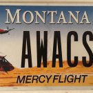 AIRCRAFT vanity AWACS license plate Helicopter Plane Boeing E-3 Sentry USAF Fly