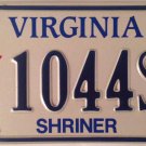 SHRINERS INTERNATIONAL license plate Shriner Masonry Free Mason Masonic Masons