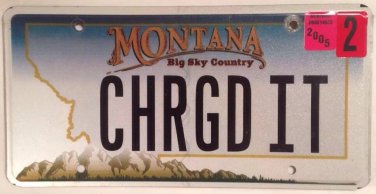 Vanity CHARGED IT ELECTRIC CAR license plate Battery Prius Tesla Hybrid EV Leaf