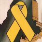 SUPPORT OUR TROOPS license plate Military Marine USAF Army 938 AJG yellow ribbon