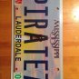 Vanity PIRATES CARIBBEAN license plate Disney Ship Treasure Island Captain Hook