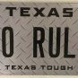 TX STAR vanity NO RULES license plate  Rebel Speed Police Law Obey Free Spirit