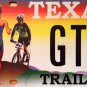 Texas TRAILS license plate Jogger Bicycle Bike hiking Park Runner Share Road run