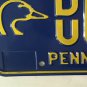 Pennsylvania DUCKS UNLIMITED license plate D/U Wildlife Hunter hunting Fowl bird