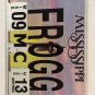 MOTORCYCLE vanity FROG FROGGY license plate French France Toggs Rain Princess