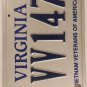VIETNAM VETERAN license plate Military Saigon War Service Medal VVA 1471 VV