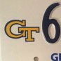 GEORGIA TECH YELLOW JACKETS University license plate 666 triple 6 Ramblin Wreck