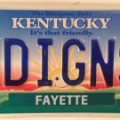 Vanity INDIGENES license plate Indian Native American Tribe Tribal Local People