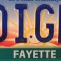 Vanity INDIGENES license plate Indian Native American Tribe Tribal Local People
