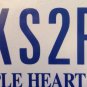 PURPLE HEART Combat Wounded license plate military WW2 Army Korean Vietnam War