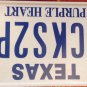 PURPLE HEART Combat Wounded license plate military WW2 Army Korean Vietnam War