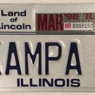 MOTORCYCLE vanity KAMPA 1 license Plate Tent Camping Caravan Biker Awning Kamp