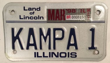 MOTORCYCLE vanity KAMPA 1 license Plate Tent Camping Caravan Biker Awning Kamp