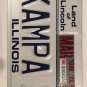 MOTORCYCLE vanity KAMPA 1 license Plate Tent Camping Caravan Biker Awning Kamp