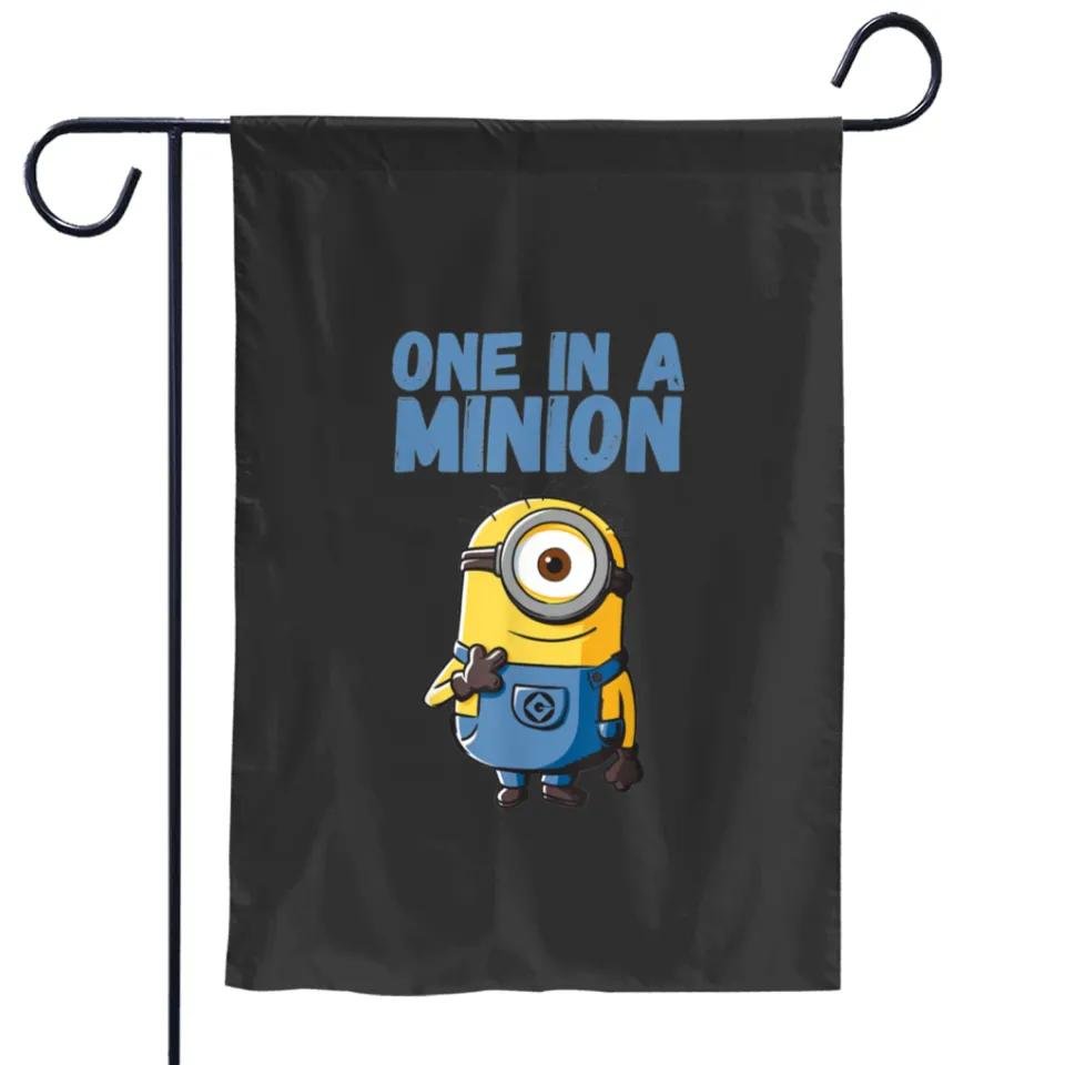 Despicable Me Minion Drawing Active Garden Flags