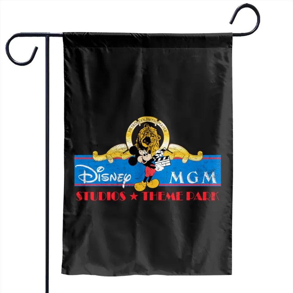 Retro Disney Mgm Studios Logo Garden Flags