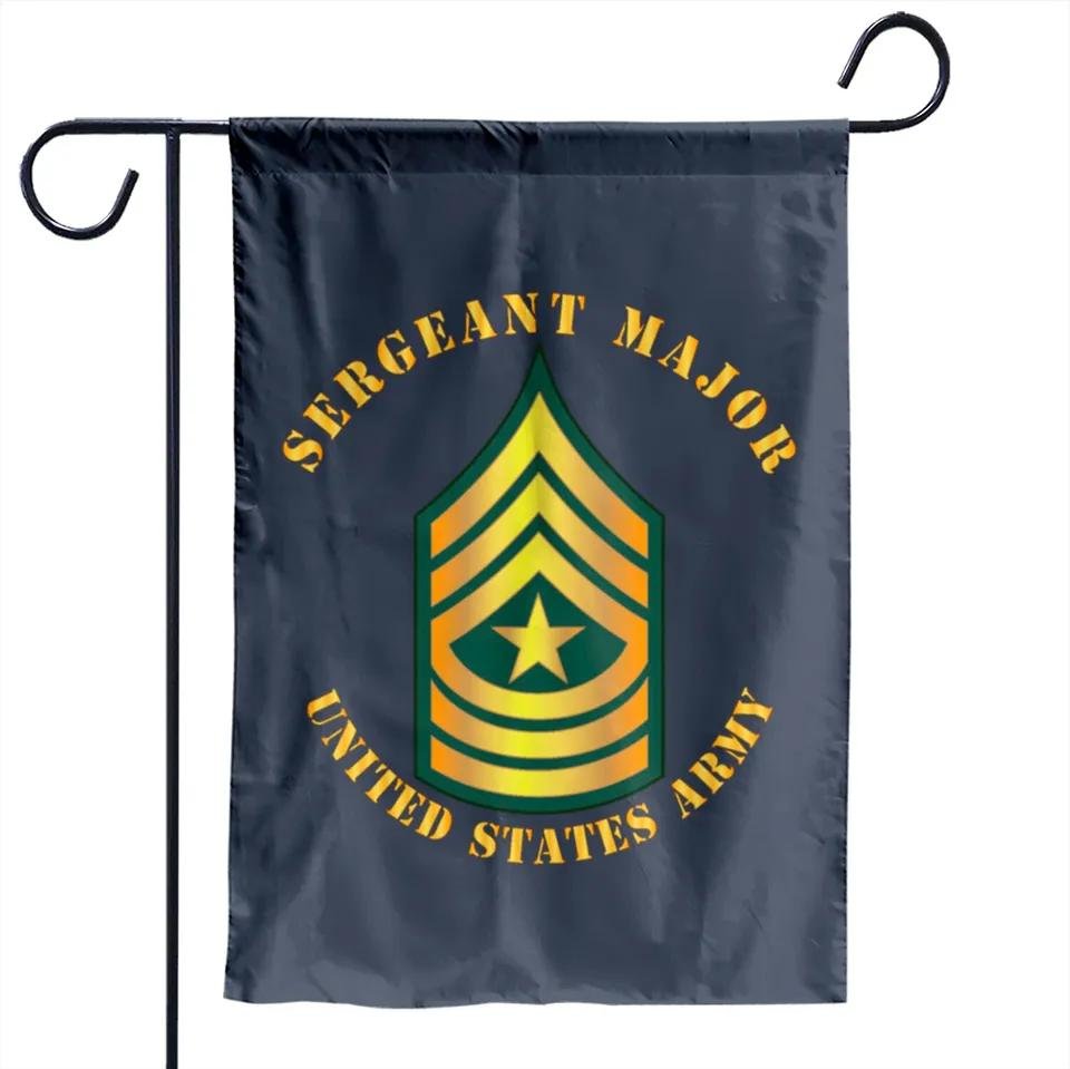 Army Sergeant Major Sgm Garden Flags